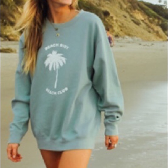 NWOT Beach Riot Beach Club Oversized Sweatshirt - Picture 2 of 7